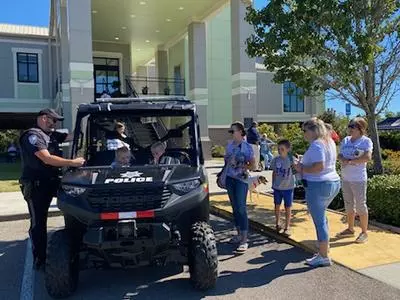 Police with ATV